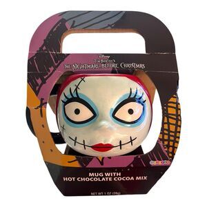 Disney Nightmare Before Christmas Sally 3D Sculpted Head Mug W Hot Chocolate Mix